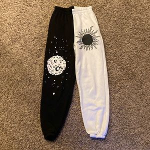 B&W Half and Half Sweatpants